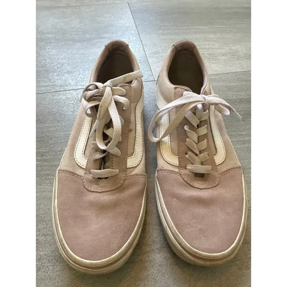 Vans Womens Off The Wall 500714 Light Pink Casual Shoes Sneakers Size 8